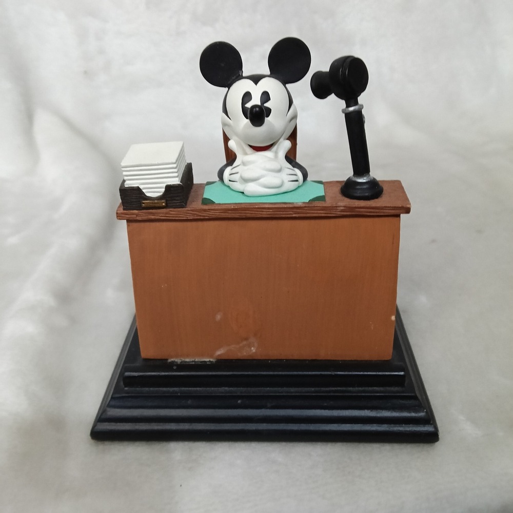 Disney Mickey Mouse Business Card Holder Figi Graphics Vintage Desk